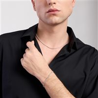 Collana Mabina Uomo Mini Tennis in Argento 553577 - 553577